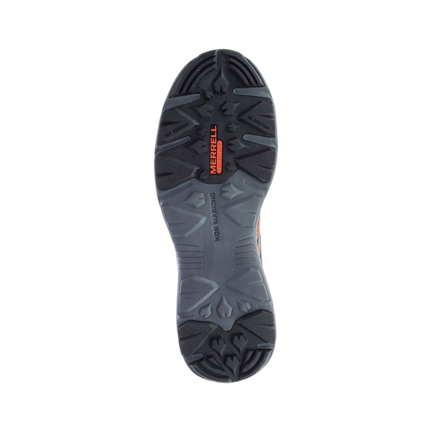 Chaussure de Securite Merrell Fullbench 55 Alloy Toe Orange Homme | M.H.FEJJ